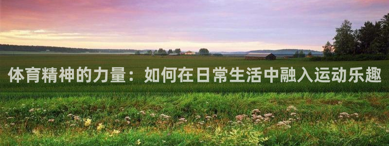 kok中欧体育登录：体育精神的力量：如何在日常生活中融入运动乐趣